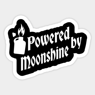 Powered by Moonshine Sticker